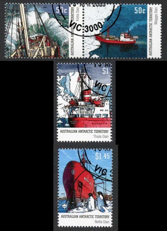AAT SG160a-3 Antarctic Supply Ships set of 4 Fine used 