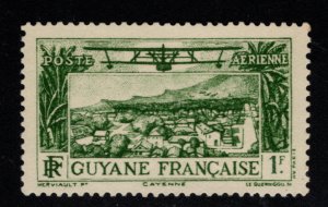 French Guiana Scott C2 MH* Airmail stamp