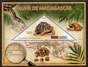 MADAGASCAR - 2013 - Madagascar Tortoise - Perf Souv Sheet - MNH-Private Issue