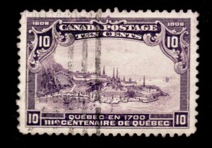 #101 - Canada - 1908 - 10 Cent - Used - Superb - superfleas cv $200