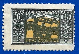 Central Lithuania 1921 - MNH - Scott #40 *