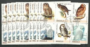 Angola Owls, Canceled Block, Wholesale 