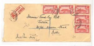 AH214 Commonwealth 1935 GIBRALTAR Registered Cover Dublin Ireland {samwells} PTS