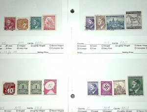 GERMANY 16 OLDER STAMPS MINT AND USED