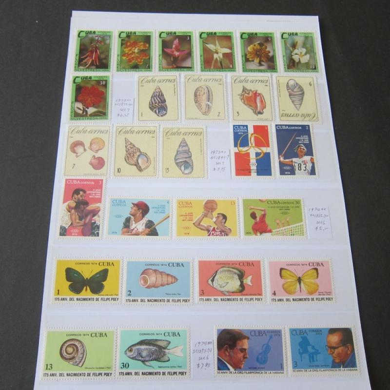 Cuba modern sets 176 stamps All MNH 