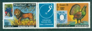 Senegal 1978 Philexfrance, Bird, Lion MUH