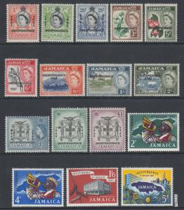 XG-AK718 JAMAICA IND - Definitives, 1962 Independence Overprinted MNH Set