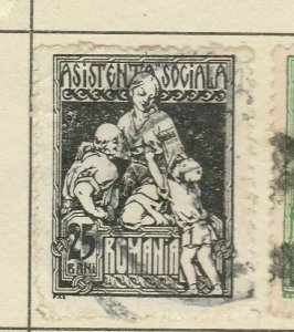 A5P48F160 Romania Postal Tax Stamp 1921-24 Unwmk 25b Used-