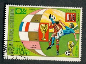 Equatorial Guinea World Cup Soccer used CTO single