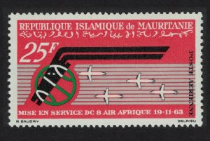 Mauritania DC-8 Airplane Service Inauguration 1963 MNH SC#C26 SG#182 MI#220