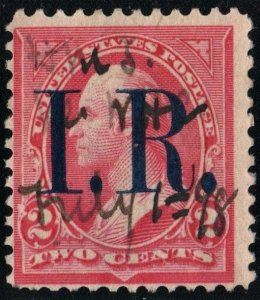 R155 2¢ Internal Revenue Stamp (1898) Used