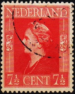 Netherlands. 1944 7 1/2c S.G.599 Fine Used