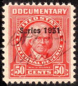 1951, US 50c, Documentary, Used, Sc R571
