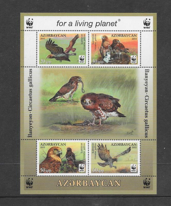 BIRDS - AZERBAIJAN #967e  WWF ISSUE  MNH