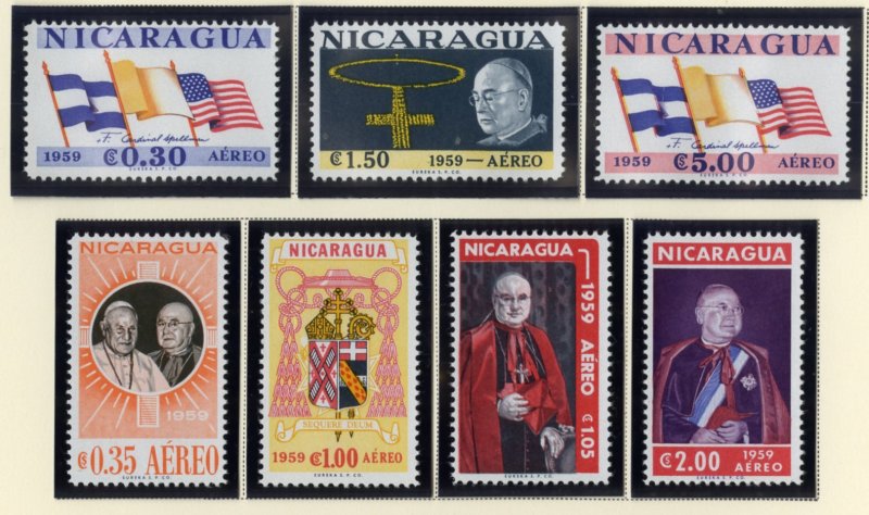 NICARAGUA  C430-C436  MNH   SCV $5.95 BIN $3.25