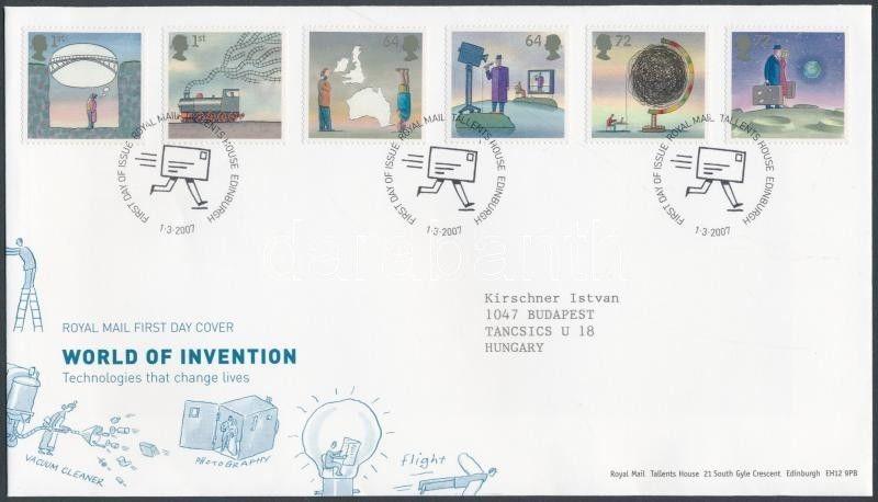 Great Britain stamp Inventions set on FDC Cover 2007 Mi 2502-2507 WS155525