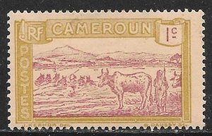 Cameroun 170: 1c Herder and Cattle, Sanaga River, MH, F