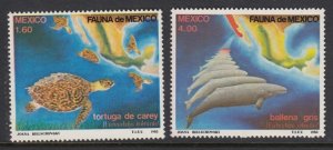 Mexico 1281-2 Turtles mnh