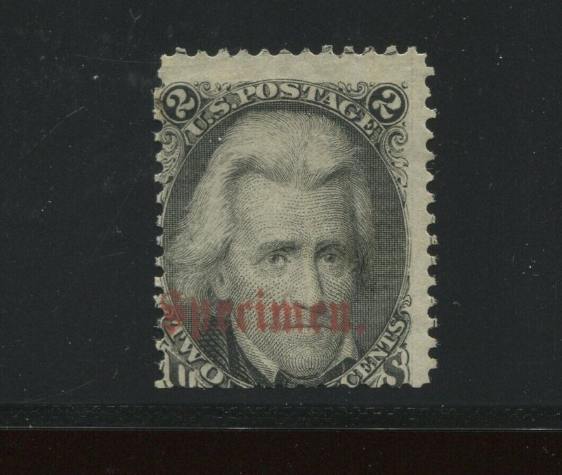 73S Lincoln TYPE B Specimen Overprint Stamp (Bx 4188) 