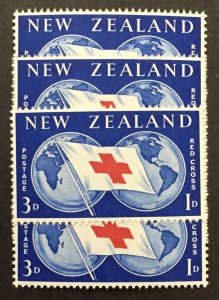 New Zealand 1959 #b56, Wholesale lot of 5, MNH,CV $1.25