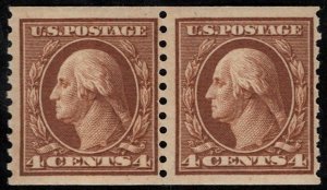 MALACK 457 F-VF OG NH, Pair, rich color! k2308