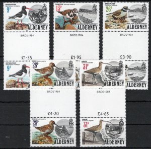 ZAYIX Alderney 13-17 MNH Gutter Pairs Birds Harbors Arch Bay 092023SM82M