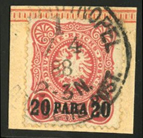 German Colonies, German Offices in the Turkish Empire #2 (Mi. 2b) Cat€100, ...