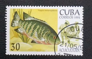 CUBA Sc# 3573 MARINE LIFE fish ocean sea 30c 1994  used / cto