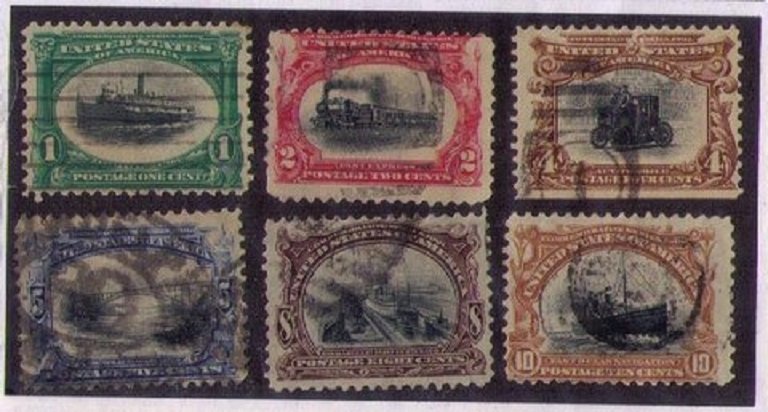 US SCOTT 294-299 USED PAN-AMERICAN EXPOSITION SERIES 1901 F-VF