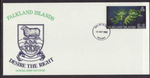 Falkland Islands B1 Map U/A FDC