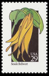 US 2662 Wildflowers Sessile Bellwort 29c single MNH 1992