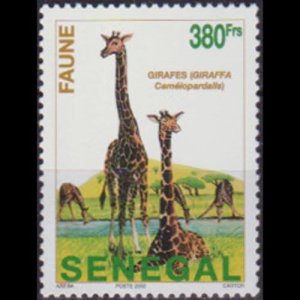 SENEGAL 2002 - Scott# 1530 Giraffe 380f NH