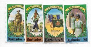 Barbados #528-531 MH - Stamp - CAT VALUE $2.00