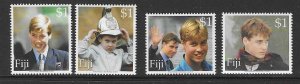 FIJI SG1097/100 2000 18th BIRTHDAY OF PRINCE WILLIAM  MNH