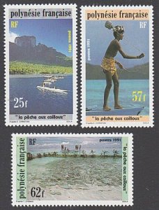 FRENCH POLYNESIA 1991 Stone Fishing set MNH SG cat £10......................4095