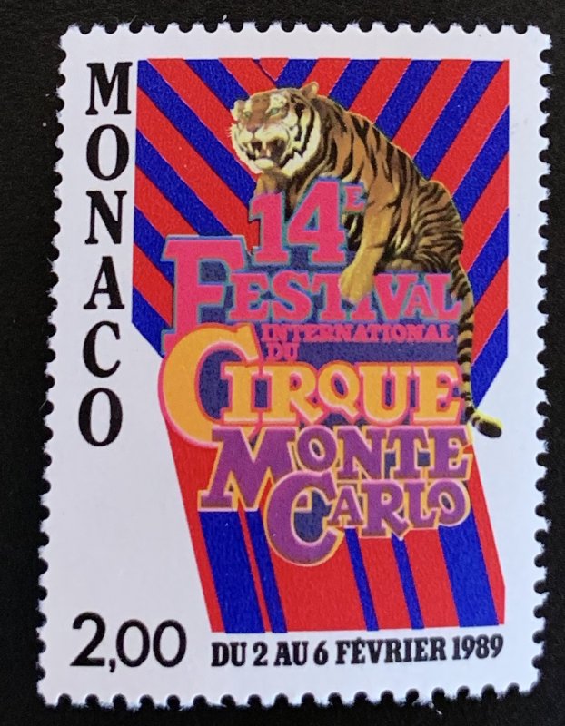 Monaco 1988 #1650 MNH. Circus festival