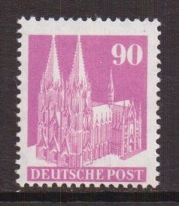 Germany  #657a   MNH   1948  Cathedral Cologne   90pf  perf.14