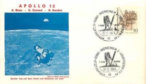 Space Cover, Apollo 12 Depart Moon, Bean, Conrad and Gordon