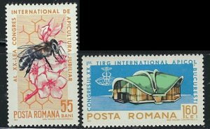 Romania 1762-63 MNH 1965 Beekeeping (an4425)