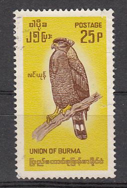 Burma Sc# 204  1968 25p Bird used