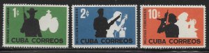Cuba 703-705 National Militia set MNH