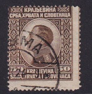 Yugoslavia   #30  used 1924  King Alexander  50p