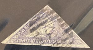 1863 Cape of Good Hope Triangle 6p USED #14