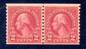 US SCOTT #599A PAIR MINT-VF-OG-NH W/ PF CERT SCV $500 (6/4/24 GP)