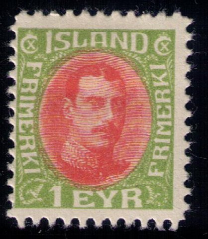 Iceland Scott #108 MLH,OG FINE