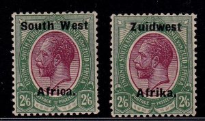 South West Africa - 1924   Ovpt.Setting IV -Mint-LH Singles  # 28