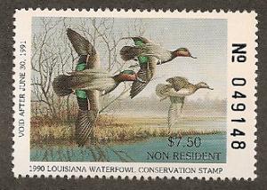 Louisiana Duck Stamp Scott 4 MNH (SCV $12.00)