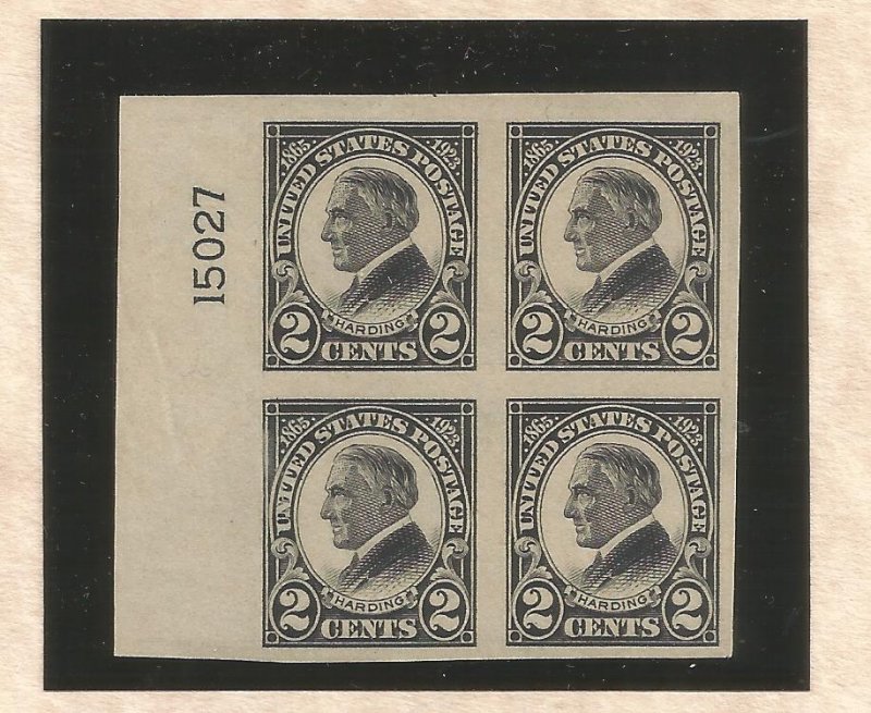 US SCOTT# 611 ,PLATE#  BLOCK OF 4, MNH, OG