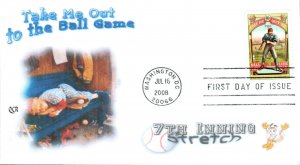 #4341 Take Me Out to the Ballgame QCR FDC