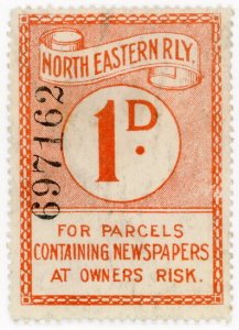 (I.B) North Eastern Railway : Prepaid Newspaper Parcel 1d